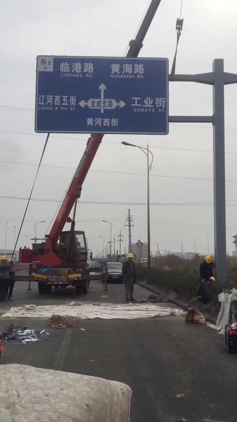 山東濰坊龍威之路特色標(biāo)志桿